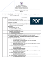 Weekly Home Learning Plan Grade 9