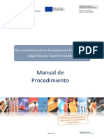 Manual de Procedimiento. PEAC, Marzo 2021