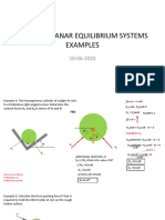More Coplanar Equilibrium Systems Examples