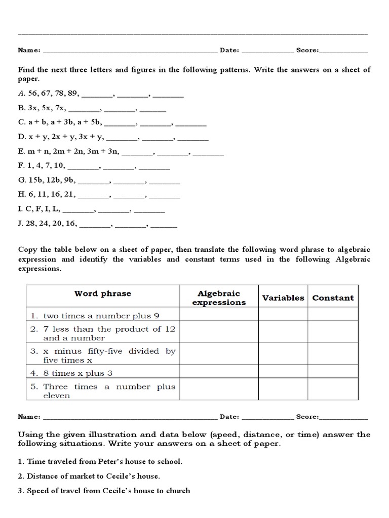 Perfromance Task Math | PDF