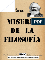 Miseria de La Filosofia