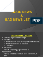 Business Letters 2-Good-News Bad-News