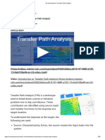 An Introduction To Transfer Path Analysis