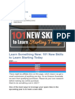 Learn Something New: 101 New Skills To Learn Starting Today: #1 Favorite Newsletter