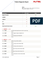 Maxisys Vehicle Diagnostic Report