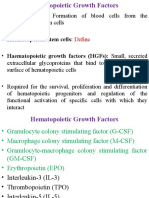 Hematopoiesis and Growth Factors