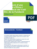 Presentació Comissió Ètica i Codi Ètic Plataforma Educativa - III Congrés Tercer Sector Social març2011
