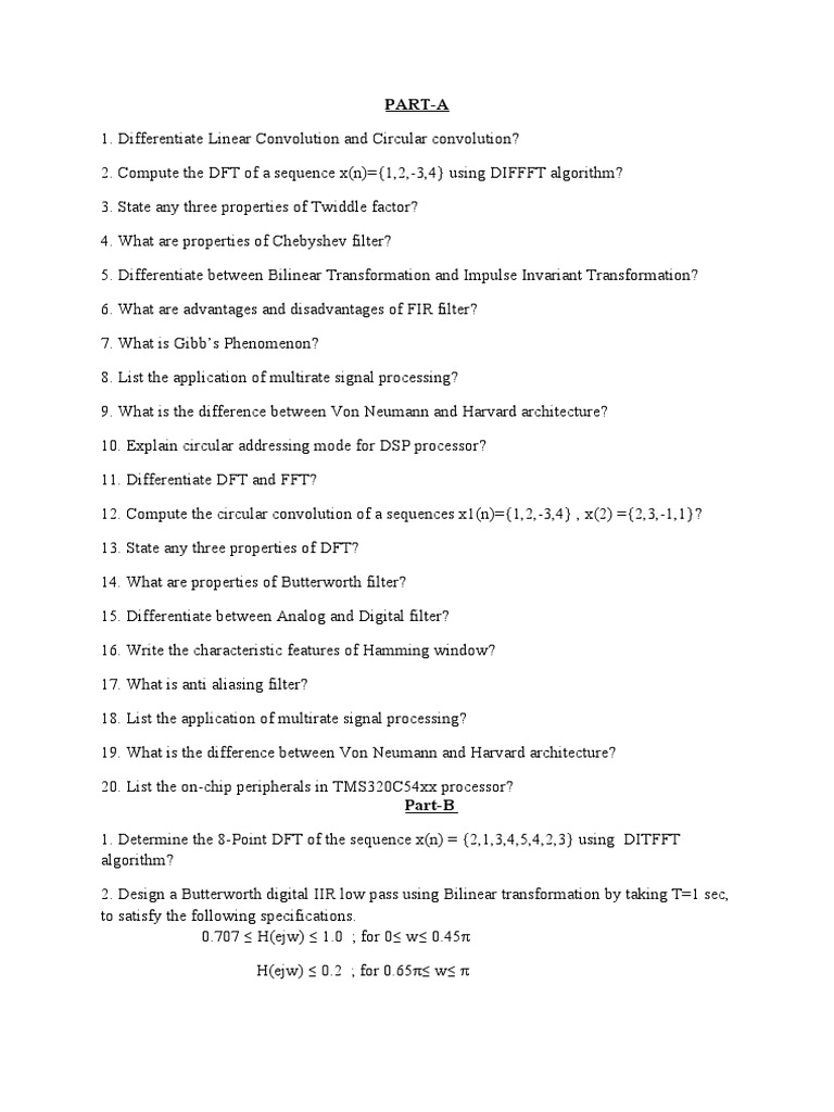 Digital Signal Processing Concepts and Applications A Comprehensive