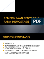 Pemeriksaan Penyaring Pada Kelainan Hemostasis