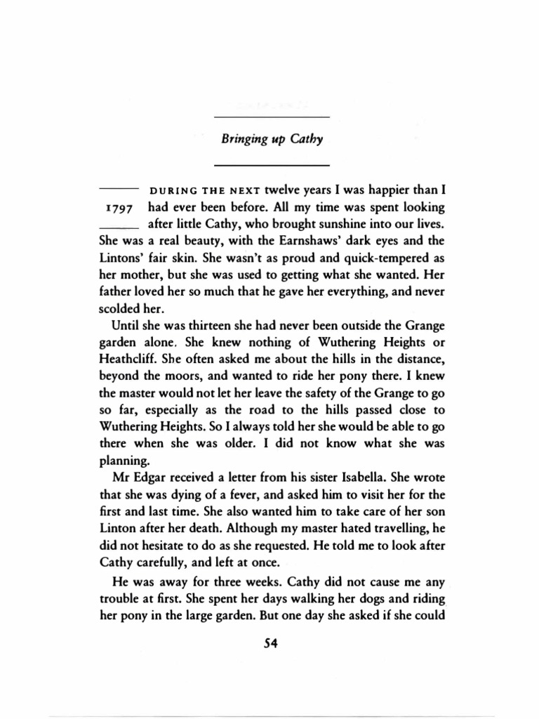 Wuthering Heights Pages 1-11 | PDF | Heathcliff (Wuthering Heights ...