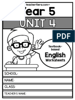 Y5 Unit 4 Worksheets