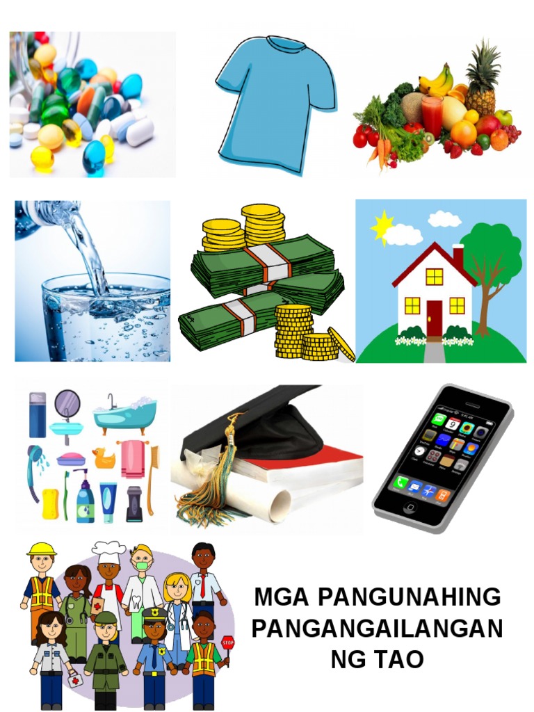 Pangunahing pangangailangan ng tao pdf