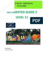 Integrated Guide 2 Level 11: Linguistic Thinking English
