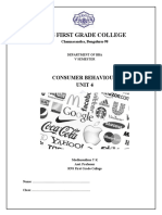 Rns First Grade College: Consumer Behaviour Unit 4