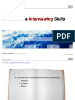 Effective Interviewing Skills