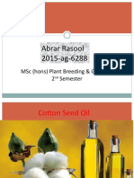 Abrar Rasool 2015-Ag-6288: MSC (Hons) Plant Breeding & Genetics 2 Semester