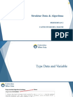 Struktur Data & Algoritma - Type Data & Variable