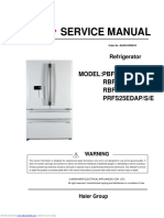 Service Manual: Model:Pbfs21Edap/S/E Rbfs21Tiap/S/E Rbfs21Siap/S/E Prfs25Edap/S/E