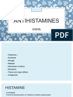 Antihistamines: Dr.B.Reshma PG First Year