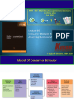 Consumer Decision Process and Analyzing Business Markets: You Are With