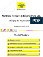 Club Mahindra - Investor Presentation - Q3 2011