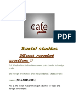 SST - Most Repeated Questions - Cafe Pedia