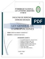 Ley General de Expropiaciones - GRUPO 6