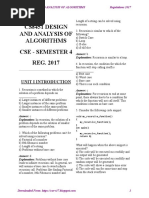 CS8451 Design and Analysis of Algorithms MCQ