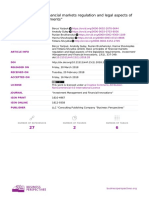 Basic Principles of Financial Markets Regulation A