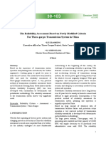 The Reliability Assessment Based On Newly Modified Criteria For Three-Gorges Transmission System in China