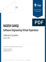 Nagesh Gangji: Software Engineering Virtual Experience