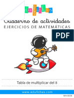 MA0030 Tabla Del 8 Edufichas