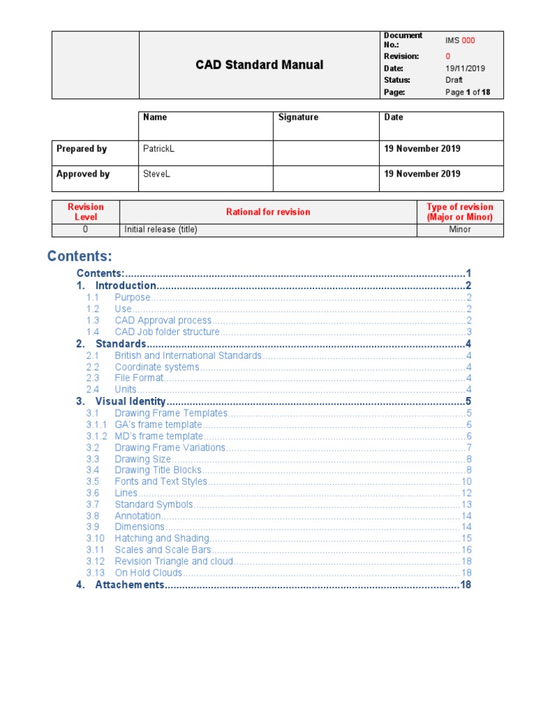 SMPL Architects CAD Standards Manual | PDF | Technical Drawing ...