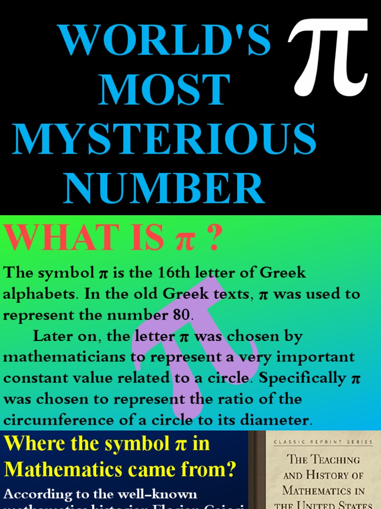 Maths Pi π Project 2 Pdf Pi Area