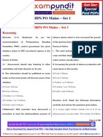 Ibps Po Mains Model Question Paper PDF Set 1