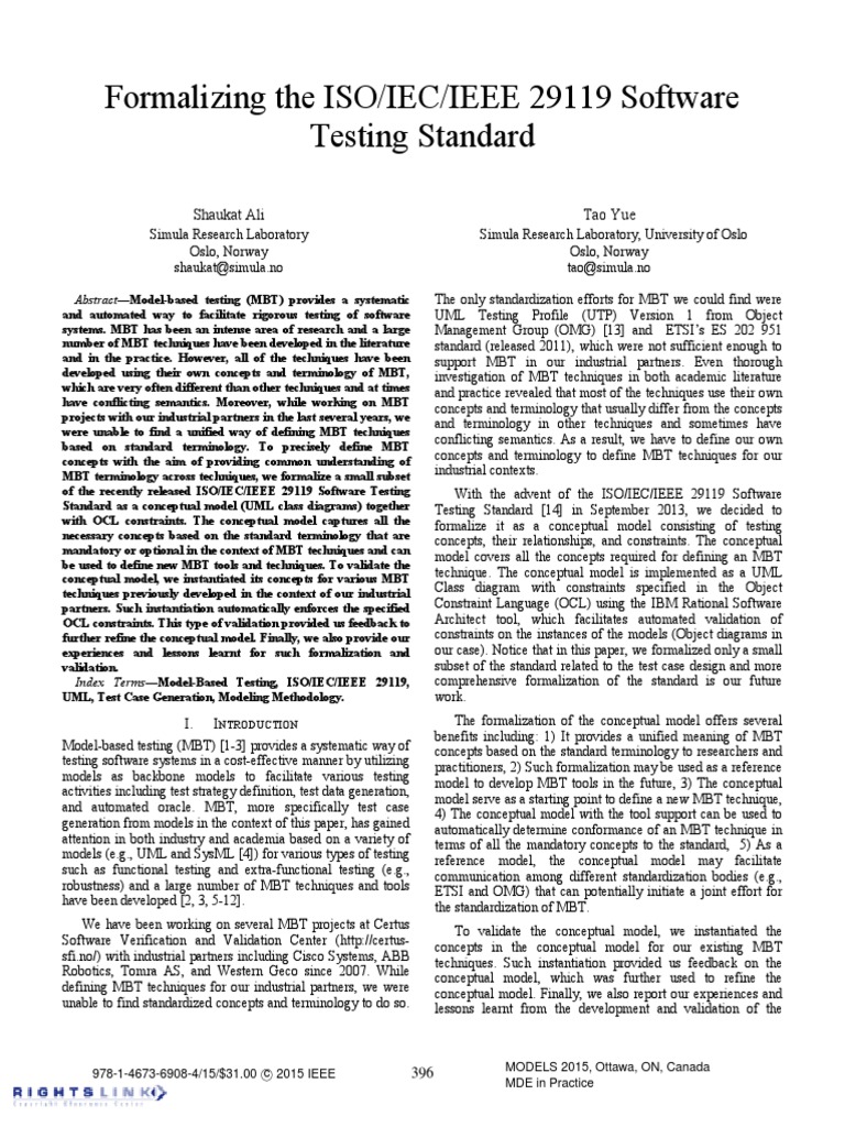 IEEE TESTING STANDARDS visual data 2