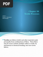 Chapter 10 Textile Processes