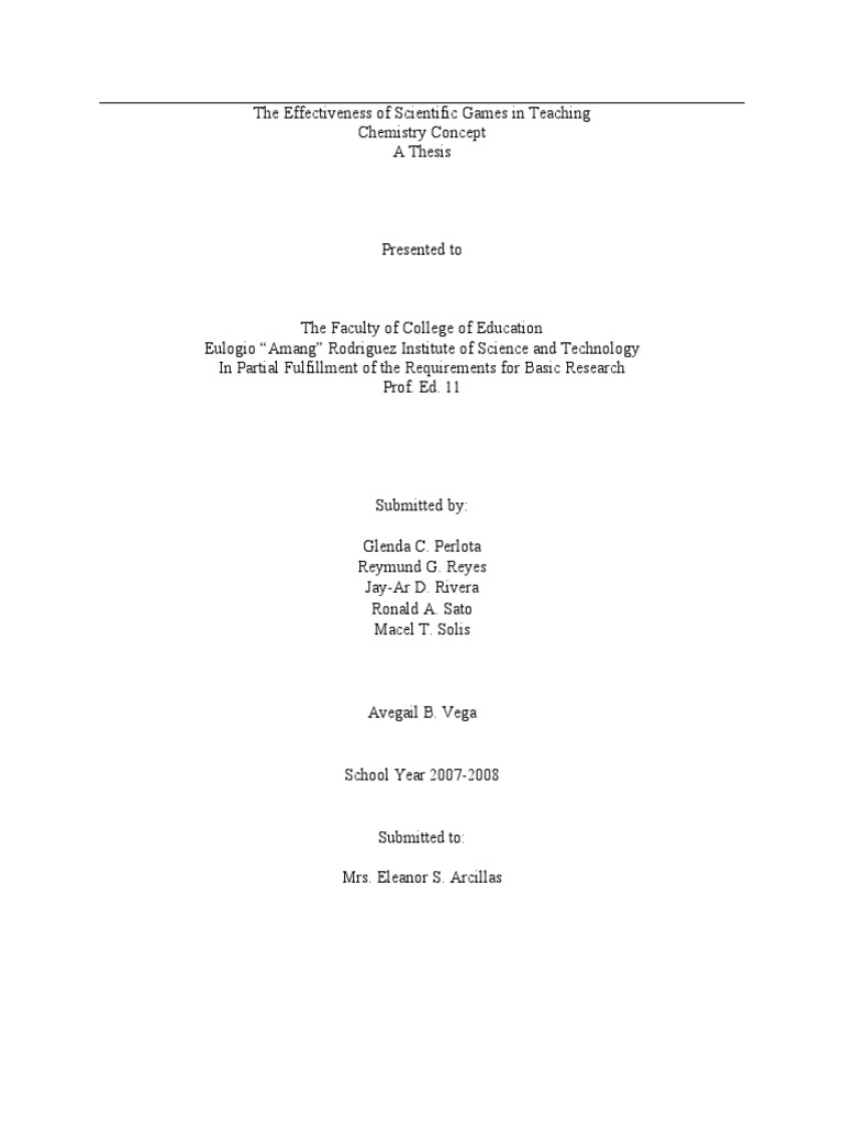 Thesis submitted in partial fulfillment of the requirements