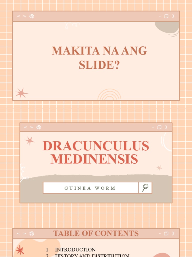 Dracunculus Medinensis PDF Medicine Diseases And Disorders