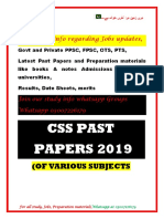 CSS Past Papers