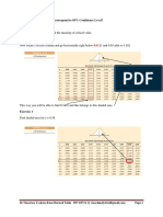 How To Find Critical Value Correspond To 95