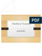 Sukshma Vyayama practicals