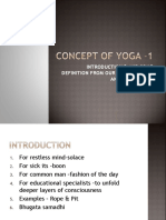 Concept of Yoga - 1