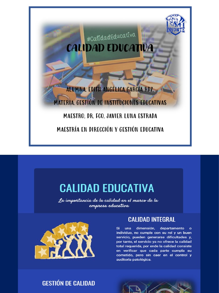 Mejora de la Calidad Educativa en México | PDF | Calidad (comercial ...