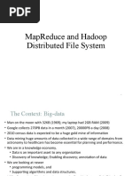 Mapreduce and Hadoop Distributed File System