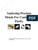 Testing Precious Metals First Printing