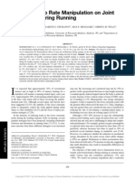 Effects of Step Rate Manipulation On Joint Mechanics During Running