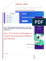 250+ TOP MCQs On Strategies To Control Environmental Pollution and Answers