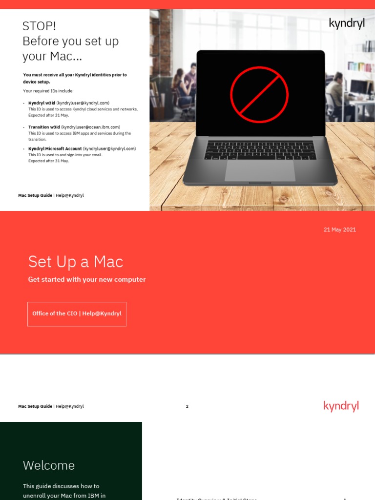 Kyndryl Mac Setup Instructions | PDF | Password | Computer Science