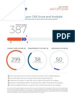 Hi, Here Is Your CRS Score and Analysis!: Call Us Now